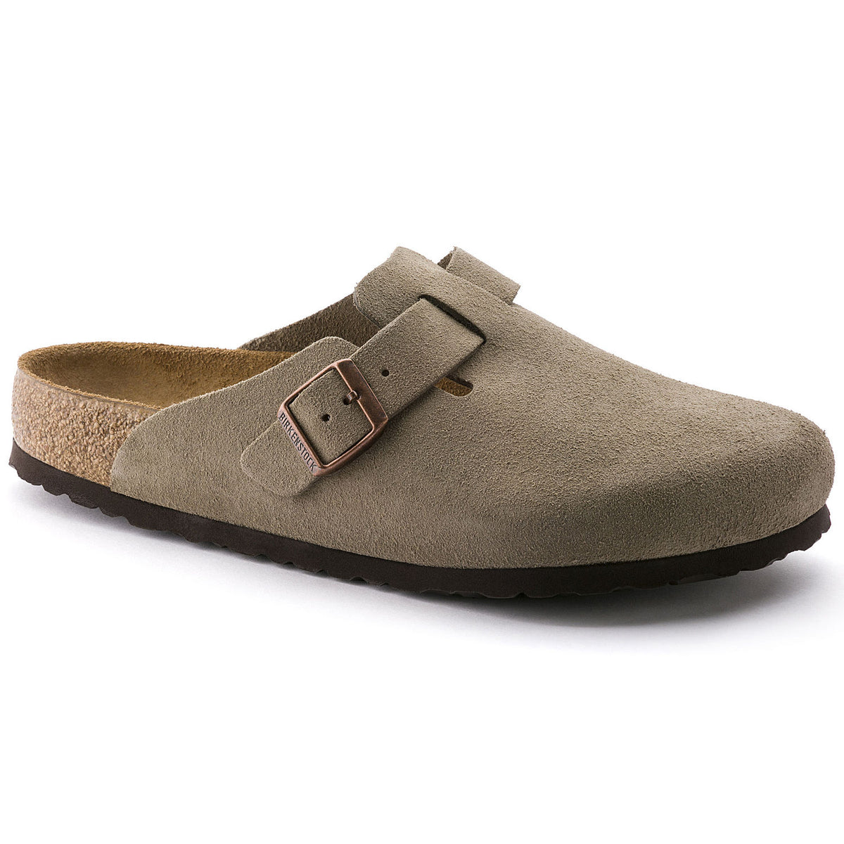 Birkenstock Boston Soft Footbed Suede Leather - Taupe – Shop