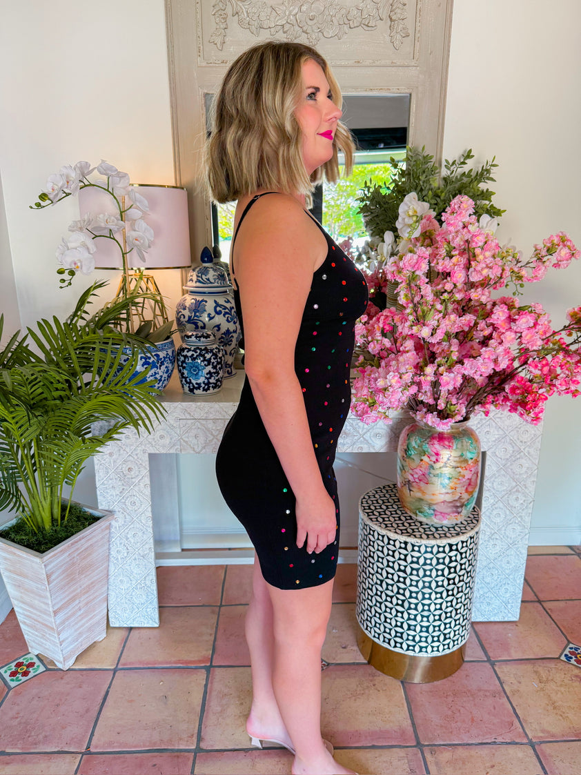 Twinkling Dress Black