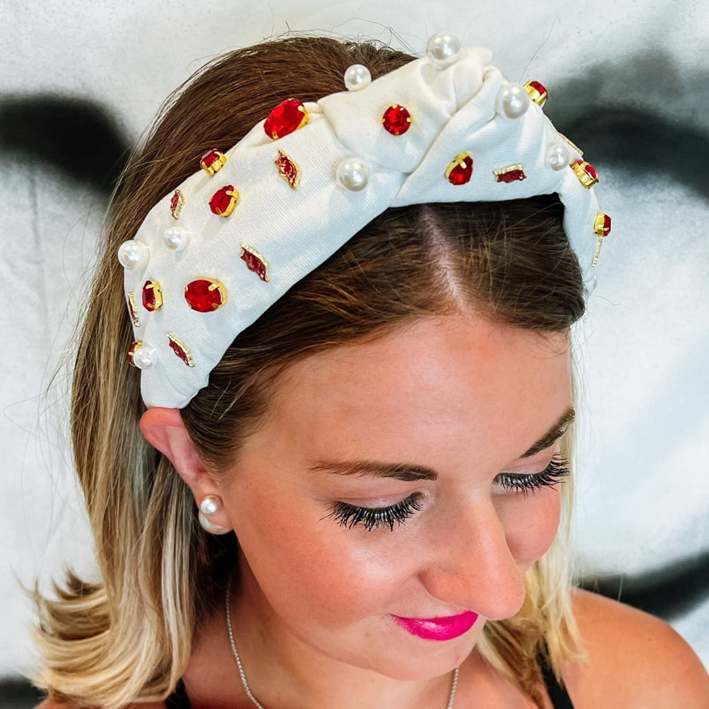 White University of Tennessee Logo Headband – Brianna Cannon