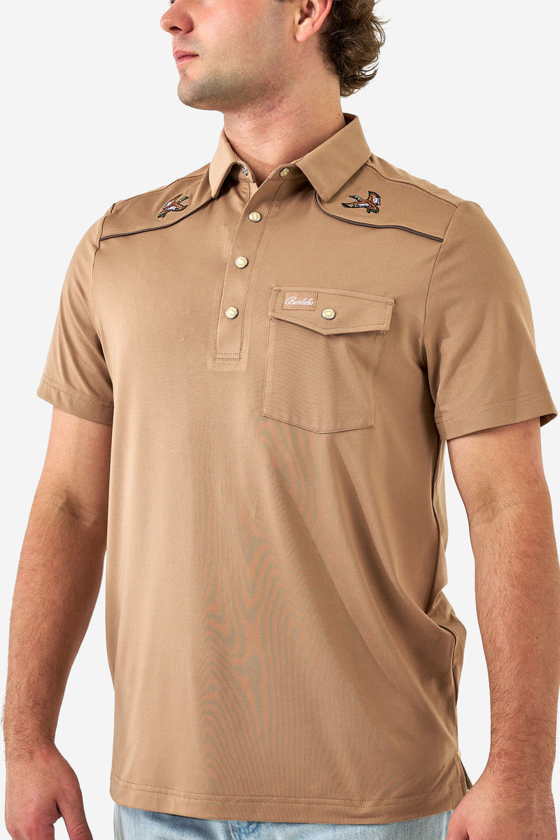 Burlebo Pearl Snap Performance Polo - Mallards – Shop Southern