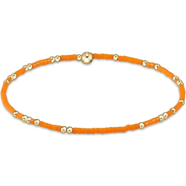 Bracelet in sterling silver 925/1000 and fluorescent orange resin a...