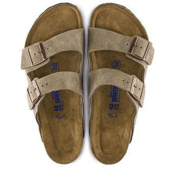 Birkenstock Arizona Soft Footbed Suede Sandal - Taupe – Shop