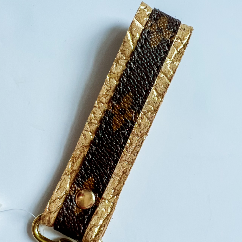 Louis Vuitton Upcycled /Repurposed Mini Keychain Key Holder