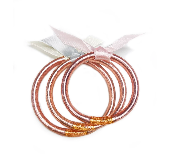 The Baby All Weather Bangle - Rose Gold  from BuDhaGirl at Shop Southern Roots TX