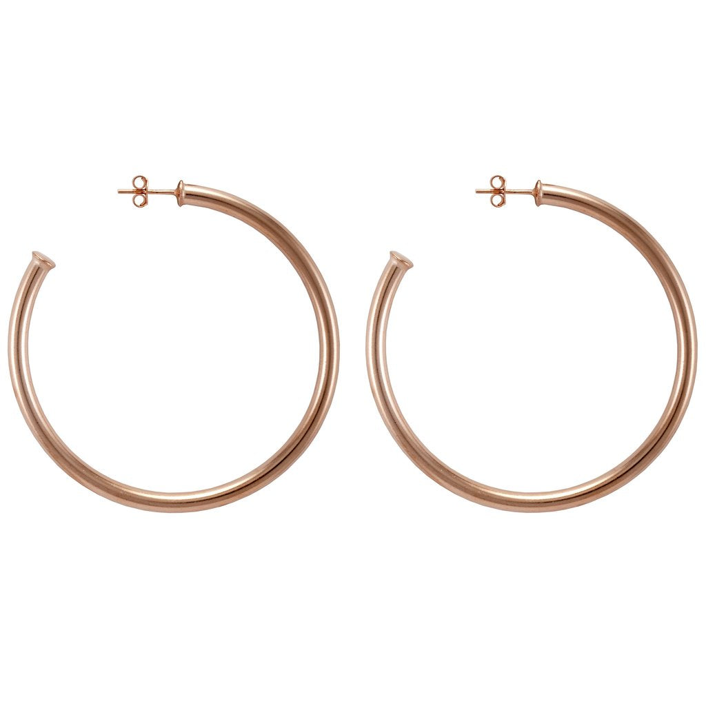 The Everybody's Favorite Hoops - Rose Gold Jewelry - Earrings from Sheila Fajl at Shop Southern Roots TX